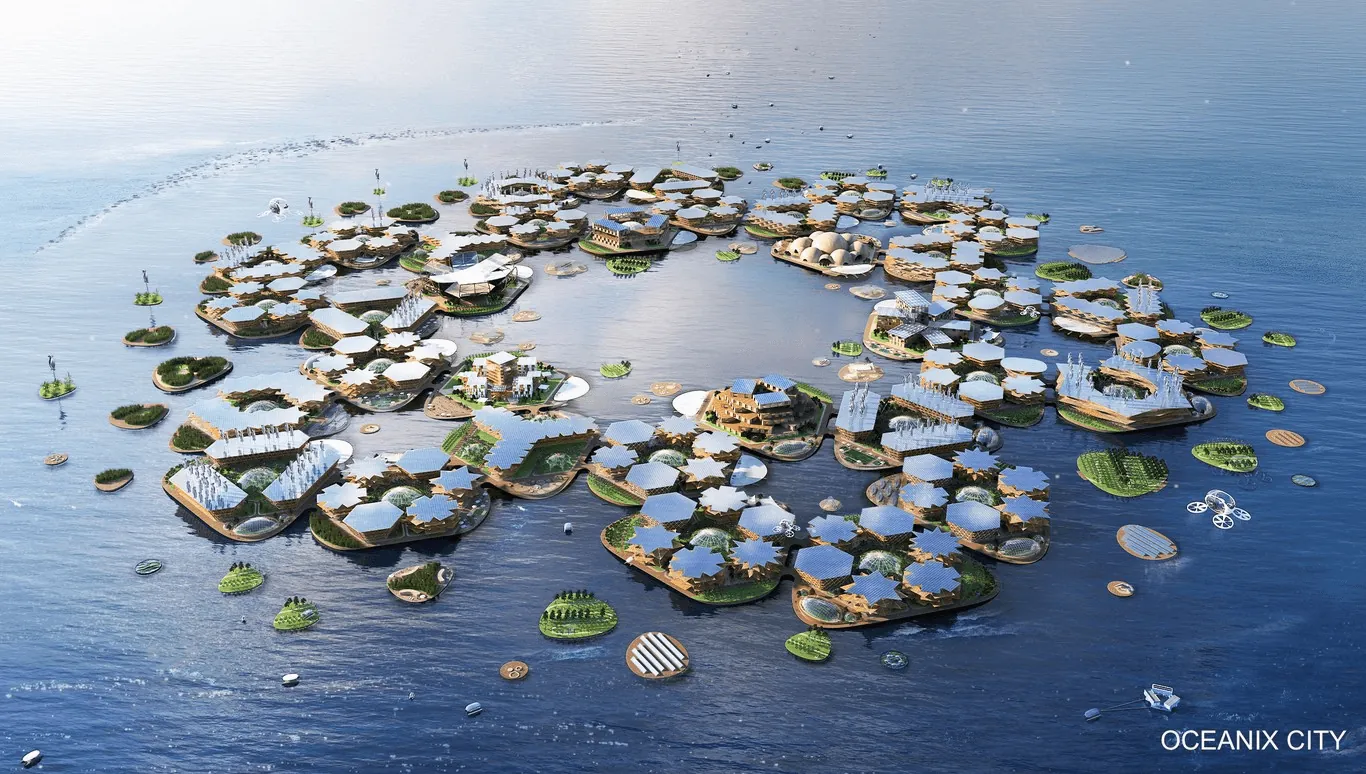 El arquetipo de una ciudad flotante: Oceanix Busan